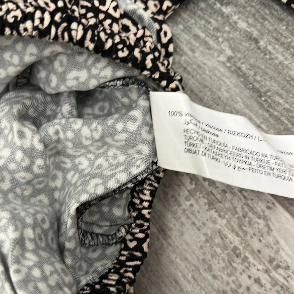 Zara Printed Ruffled Blouse